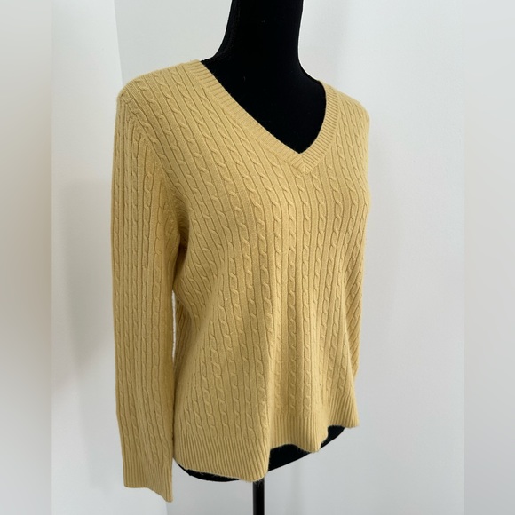 Yellow V-Neck Sweater - Picture 2 of 4